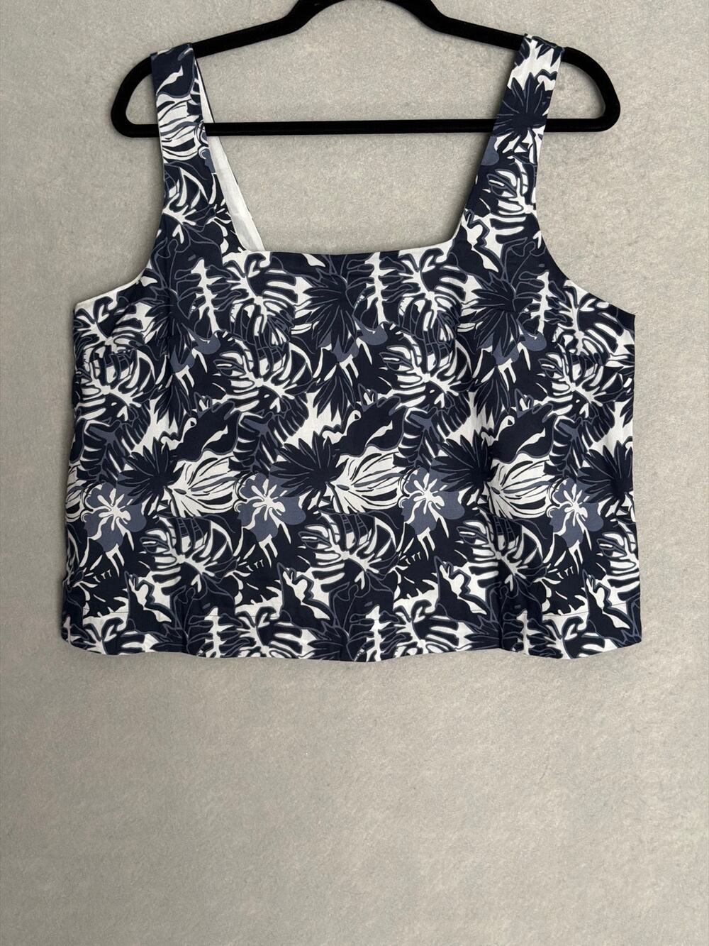 Southern Tide Verity Grand Palms Tank Top Dress Blue Women's Large NEW